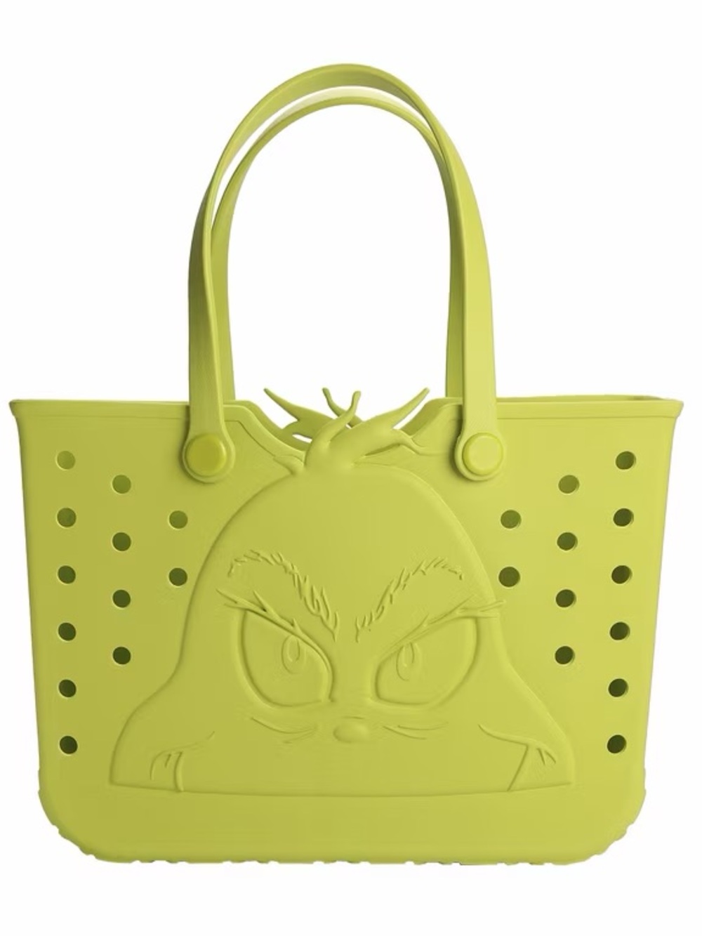 Kids Grinch-Themed Lime Green Tote Bag